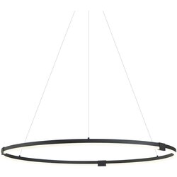 QAZQA Professional Dizajnerska viseča svetilka črna 120 cm vklj. LED s 3-stopenjskim zatemnjevanjem - Anello Cene