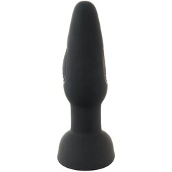 Black Velvets Analni plag, 7 režima vibracije, Sa daljinskim upravljačem, Crni Cene