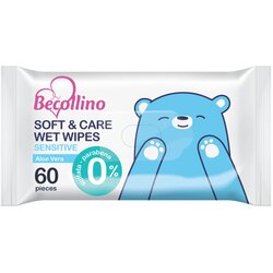 Becollino vlažne maramice Soft&Care Sensitive 60/1 Cene