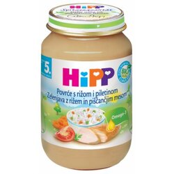Hipp kašica povrće sa rižom i piletinom 190g Cene