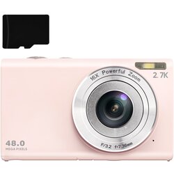 INF digitalni fotoaparat 48MP 2.7K fhd 16X digitalni zoom, spletna kamera, samodejno ostrenje pink, (21266068) Cene