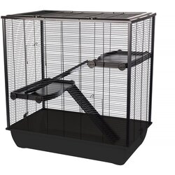 INTER-ZOO Frodo + Plastic Black - cage for a hamster Cene