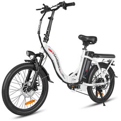 Samebike Zložljivo mestno električno kolo CY20, kolo z 20" naperami, 350 W 36 V 13 Ah, belo, (21960278) Cene