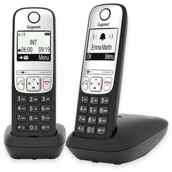 Gigaset A690 Duo Analog telephone Caller ID Black, Silver Cene