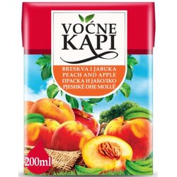 Voćne Kapi breskva i jaboka sok 200ml tetra brik Cene