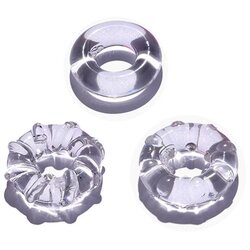SuperLove Cock Ring Set Transparent 3 Pack Cijene