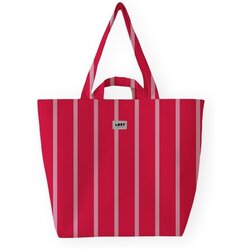 Lori Barcelona Nakupovalne torbe Fine Stripe - Pink/Red Rdeča Cene