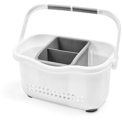 Addis bijelo-siva košarica za sudoper caddy Cene