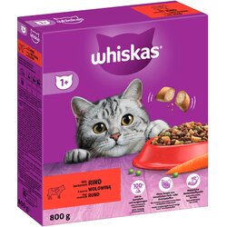 Whiskas 1+ govedina - Varčno pakiranje: 2 x 800 g Cene