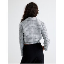 Koton Tweed Bomber Jacket with Pockets and Buttoned Shirt Collar Cijene