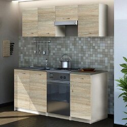 Brez Kuhinja Eco (180 cm, brez aparatov, hrast sonoma) Cene