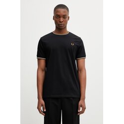 Fred Perry Majice s kratkimi rokavi TWIN TIPPED T-SHIRT Črna Cene