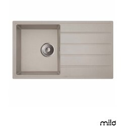 Milo Granitna sudopera Metro 76x44cm Pure sand ø90 Cene