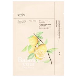 Ondo Beauty 36.5 negovalna maska za obraz - Charcoal & Yuja Bubble Mask Cene