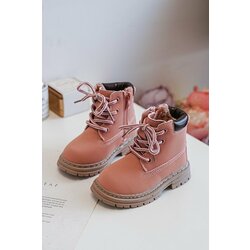 Kesi Pink Bansi Junior Trapper Shoes with Zipper Cene