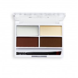 Relove by Revolution paleta za obrvi - Colour Cult Brow Palette - Dark Cene