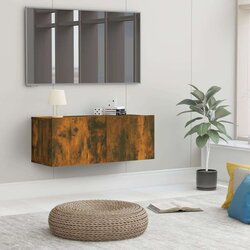 TV ormarić boja dimljenog hrasta 80x30x30 cm konstruirano drvo Cijene