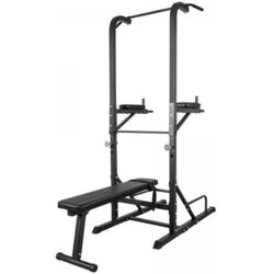 Gorilla Sports sprava sa ravnom klupom power tower crna Cene