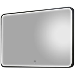 Quartz Led ogledalo Delta crni ram 100x70cm K-Jo Cene