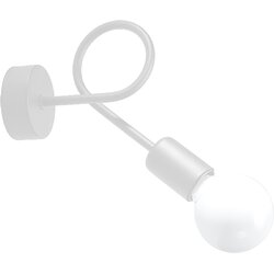 Sollux Lighting Stenska svetilka LOOP bela, (21347270) Cene