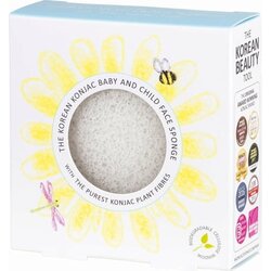 The Konjac Sponge Company tanka okrugla spužvica za bebe white pure Cene