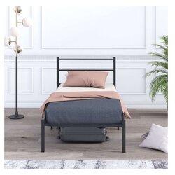 Hanah home krevet basic black 90 x 190 Cene