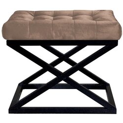 Atelier Del Sofa capraz - black, brown v2 blackbrown pouffe Cene