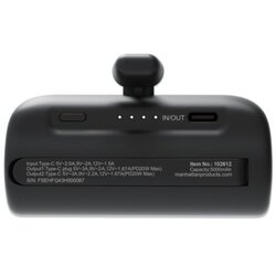 Manhattan Eksterna baterija, 5000 mAh, 20W, USB C, Crna Cijene
