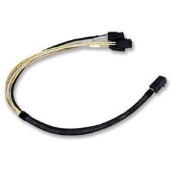 Broadcom L5-00219-00 kabelski vmesnik / adapter za spol SFF-8643 4 x SATA črn trdi disk priključni kabel, (20416614) Cene