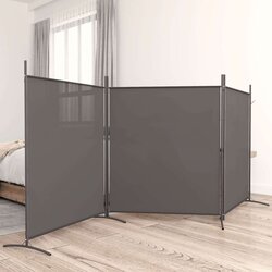  Sobna pregrada s 3 panela antracit 525 x 180 cm od tkanine Cijene