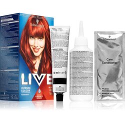 Schwarzkopf LIVE Intense Colour permanentna barva za lase odtenek 035 Real Red Cene