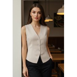 TRENDYOLMILLA ženski prsluk Twoaw25Ye00091, taupe-bež Cene