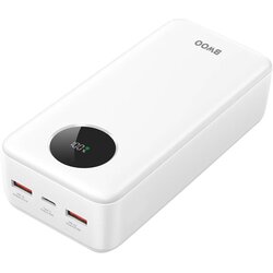 BWOO Zunanja baterija 30000mAh z USB-C in LCD zaslonom 2xUSB, Bela, (5000017420) Cene