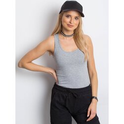 Yups Blouse basic boxer shorts melange light gray Cene