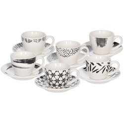 Tognana Set skodelica za črno kavo s podstavkom Zenith 80ml / 6 kos / porcelan, (20840548) Cene