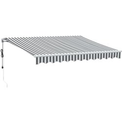 Maison Chic Avtomatsko zložljiva tenda - Senčniki antracit in bela 300x250 cm, (22039096) Cene