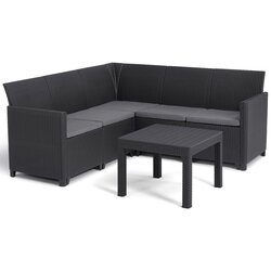 Vrtne garniture baštenski set ugaona marie 5 seater, grafit cu 252710 Cene