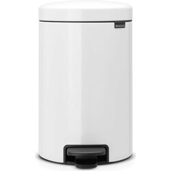 Brabantia Koš za odpadke s pedalom 12 L s plastičnim vložkom - bela Cene