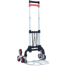 vidaXL Zložljiv transportni voziček za stopnice 70 kg aluminij srebrn, (20755448) Cene