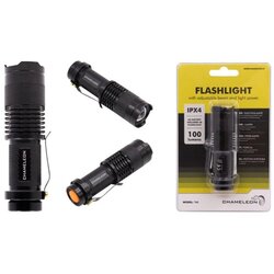 Chameleon LED ročna svetilka T68 - nastavljiv snop in moč svetenja - črna Cene