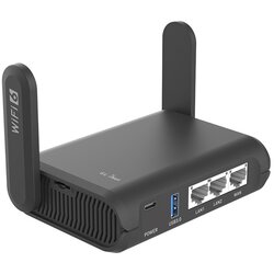 GLINET GL.iNet usmerjevalnik GL-AXT1800 Slate AX, WiFi 6, dual band, 3-port Cene