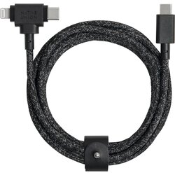 NATIVE UNION Belt Cable Duo USB-C To C /Lightning Cosmos 1,5m Cene