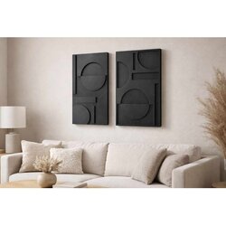 WALLXPERT Crni Dekorativni Zidni Pribor 3D70100-001 Cene