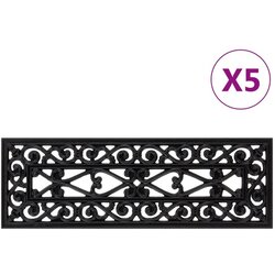 vidaXL Podloge za stopnice 5 kosov 25x75 cm guma Cene