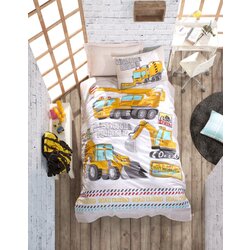 Lessentiel Maison Ranforce posteljina (160x220) Track Turquoise Cene