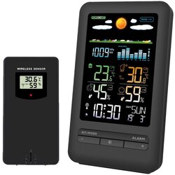 solight TE87 - meteostanica sa lcd displejom 2xAA crna Cene