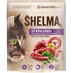 SHELMA Suha hrana za mačkeSterile Adult, Govedina 750 g Cene