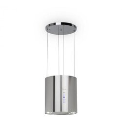 Klarstein barett, otočna kuhinjska napa, Ø 35 cm, recirkulacija 560 m³ / h, led, filter z aktivnim ogljem, nerjaveče jeklo Cene