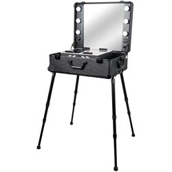 Accessories kofer za šminku sa led sijalicama, crni Cene