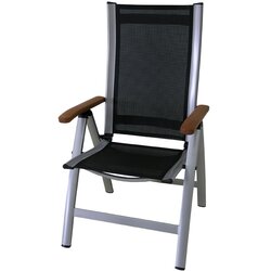 Vrtni ležalniki in počivalniki ASS COMFORT vrtni naslanjač aluminijastimi – črna + srebrna Cene